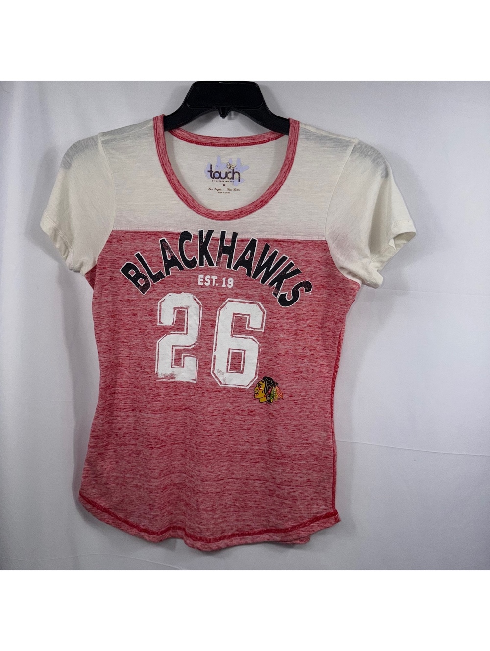 Touch Chicago Blackhawks Burnout Tee Womens M